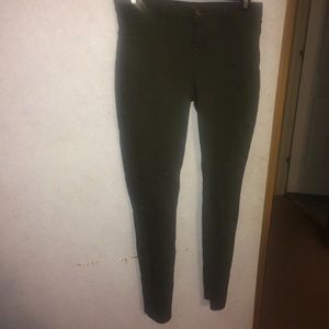 olive green skinny jeans